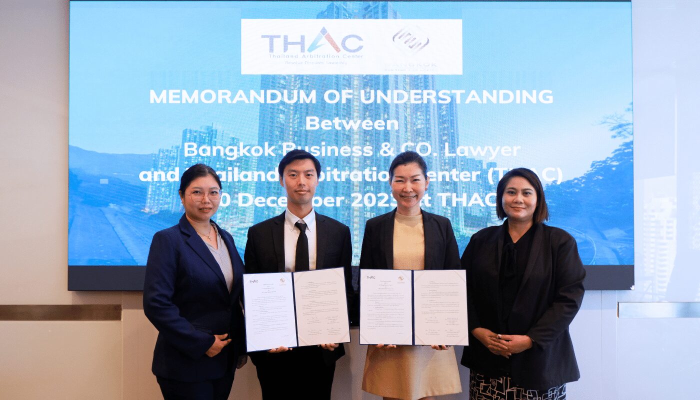 Bangkok Business Lawyer and THAC Mou Ceremony